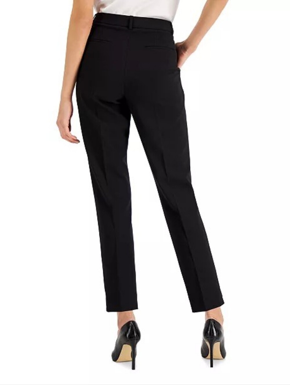 Tahari Asl Shannon Suit Straight-Leg Pants - Black Sz 10 - Picture 2 of 8